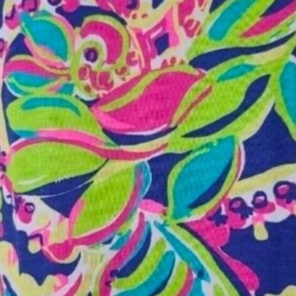 Lilly Pulitzer Marlowe Toucan Play Pink and Blue Long Sleeve Sheath Dress - Picture 7 of 10